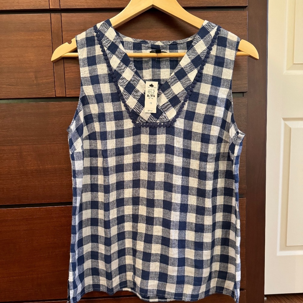 Talbots Gingham blouse - Petite Small